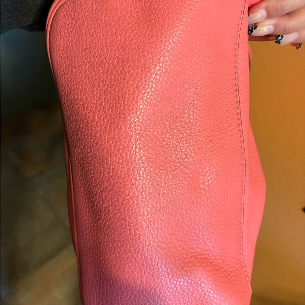 Michael Kors Pink coral Leather purse medium Backpack - Picture 10 of 10